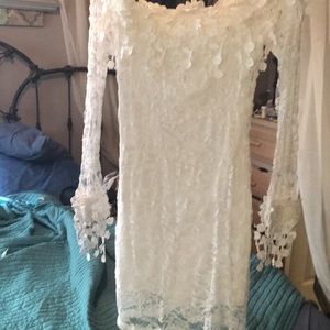 White lace dress